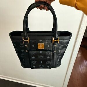 MCM Black and Gold Tote Bag